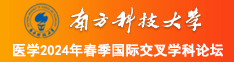 国产少萝南方科技大学医学2024年春季国际交叉学科论坛